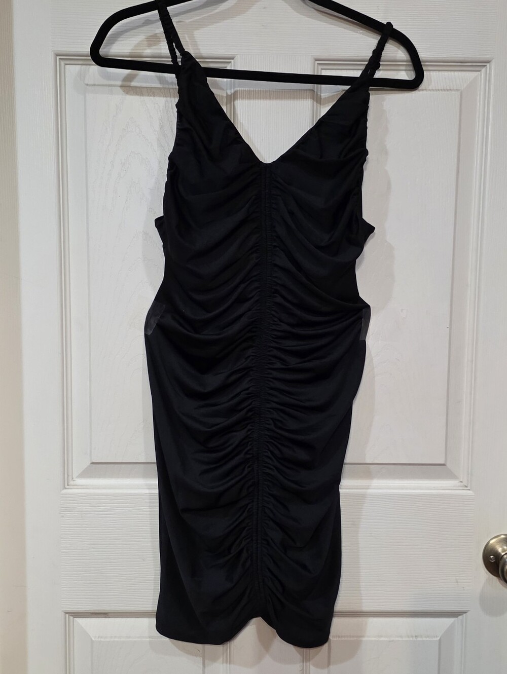 H & M RUCHED BODYCON MINI DRESS - Picture 2 of 5